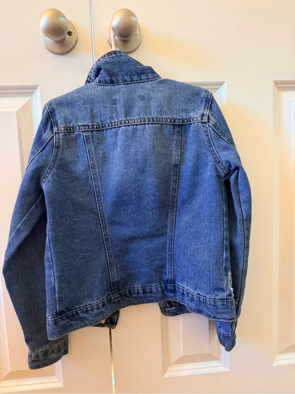 Tommy Bahama Girls' Blue Distressed Denim Jacket